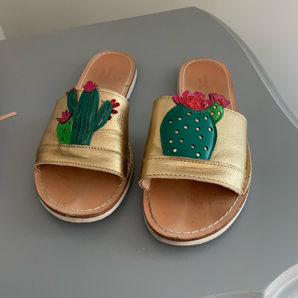 Kate Spade cactus slides